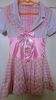 Adult Female Costumes to Hire - German - Pink checked satin bodice